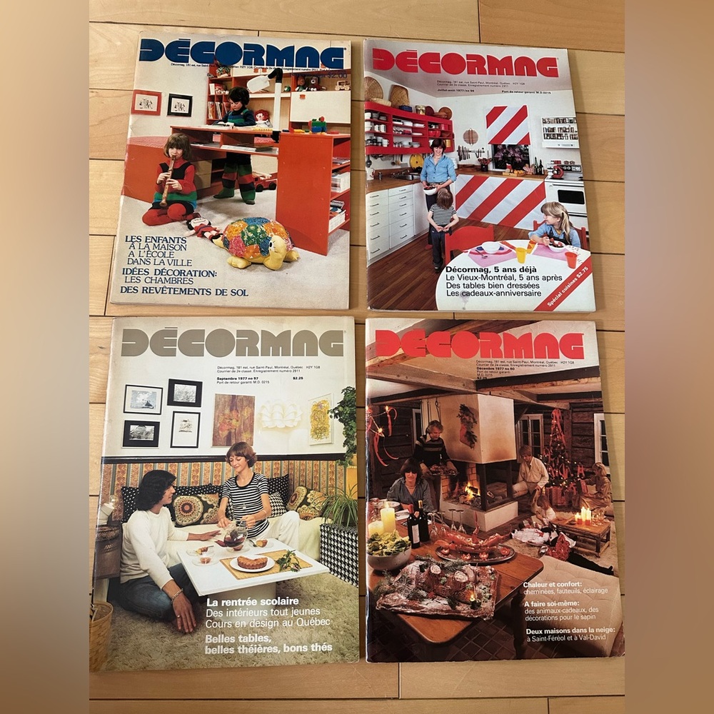 Vintage Décormag Magazine Set 1977